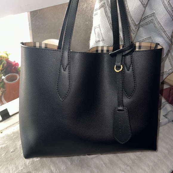 Reversible Haymarket Check Tote - Picture 12 of 16